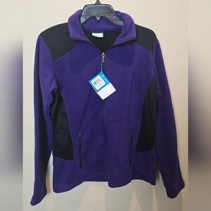 Columbia Women's Two-Tone Purple and Black Ski Jacket NWT